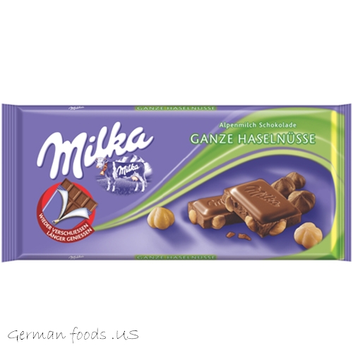 milka whole nuts chocolate